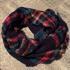 Multi colored bulky scarf
